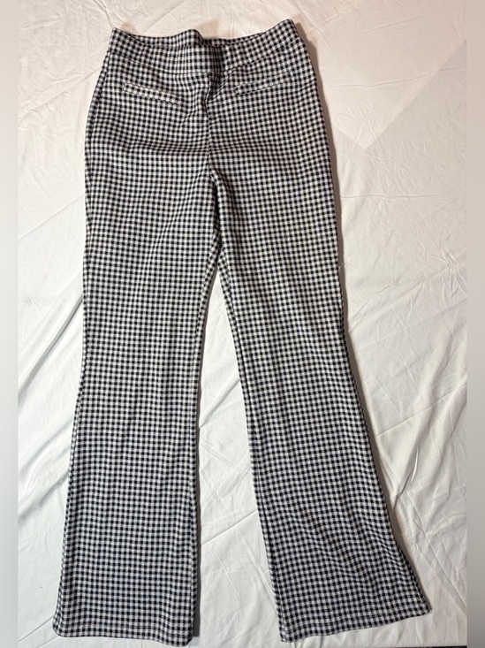 Sincerly Jules Pants - Sincerely Jules Black & White Houndstooth Flare Pants - Size L